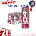 C4 Smart Energy Drink, Nootropic Brain Booster, Black Cherry, 12 Fl Oz - 12 Pack