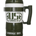 Ultimate System US Shaker Protein Shake Mixer Bottle Built In Storage Workout
