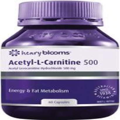 Henry Blooms Acetyl L-Carnitine 500mg 60 Caps