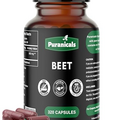 Puranicals Beet Premium 320 Capsules Nitric Oxide Booster | Herbal Supplement | 900 mg Per Serving | Made with 100% Pure Beetroot Powder (Beta Vulgaris)