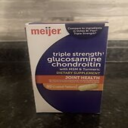 Glucosamine Chondroitin TRIPLE STRENGTH 80CT  MSM & Turmeric Joint Health 5/2026