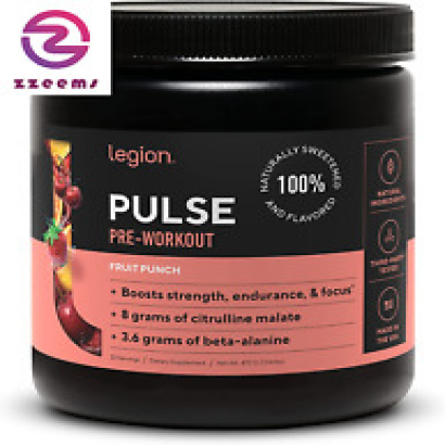 Pulse Pre Workout Supplement - All Natural Nitric Oxide Preworkout Drink to Boos