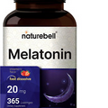Melatonin 20mg High Potency Natural Sleep Aid 365 Fast Dissolve Tablet Full Year