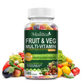 60pcs Fruits and Veggies Fruit & Veggie Supplement Gummies Vitamins and Minerals