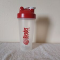 Blender Bottle 20 oz. Shaker Ball Clear With Red Top New Open Box