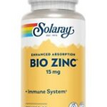 Solaray Bio Zinc 15mg 100 VegCaps