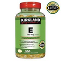 Kirkland Signature Vitamin E 400 IU = 180 mg 500 Softgels EXP 09/2026! Fast Ship