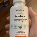 Mushwa USDA Organic Lions Mane Supplement Capsules Ashwagandha, Chaga Reishi NEW