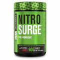 NITROSURGE Pre Workout Supplement - Endless Energy, Instant Strength Gains, Clear Focus, Intense Pumps - Nitric Oxide Booster & Powerful Preworkout Energy Powder - 60 Servings, Cherry Limeade