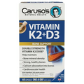 Caruso's Vitamin K2 + D3 60 Capsules for Strong Healthy Bones Calcium Absorption