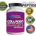 Premium Collagen Peptides Pills Hydrolyzed Anti-Aging (Types I,II,III,V,X) 120