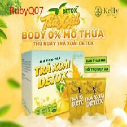 1x Tra Xoai Giam Can - Mango tea Kelly Detox Herbal Tea Natural Weight Loss Tea
