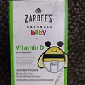 Zarbee's Baby Vitamin D Supplement, Baby Vitamin D Drops for Infants, Drug-Free,
