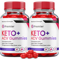 (2 Pack) Premier Keto Gummies, Permier Keto Acv Gummies for Weight Loss Keto+ACV