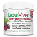 LiquiVive® Beet Root Juice Powder Nitric Oxide Booster Supplement | with BCAA Amino Acids, Vitamin B12, B3 Niacin & L-Arginine | N.O. Amino Energy Drink Mix for Endurance & Circulation
