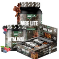 REDCON1 x Mossy Oak Complete Collection - Total War Pre Workout Powder in Sour Berry, MRE Lite Whole Food Protein Powder in Chocolate Moose & MRE Protein Bar in Caramel Trail Mix