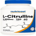 Nutricost L-Citrulline 2500mg Per Serving, 60 Servings, 1250mg Per Tab, 120 Tabs