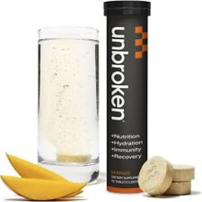 Unbroken - Electrolytes Tablets - Post Workout Recovery - Mango Flavor- EXP03/27