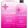 Zena Liquid Collagen + Biotin, 2500mg of Bioactive Collagen Peptides and 5000mcg