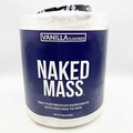 NAKED MASS Vanilla Natural Weight Gainer Protein Powder 8lb Bulk BB 6/25 Dented