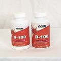 2 PACK- NOW FOODS Vitamin B-100 - 250 Veg Capsules EACH BOTTLE