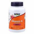 Vitamin A from Fish Liver Oil 25,000 IU 250 Softgels By Now Foods