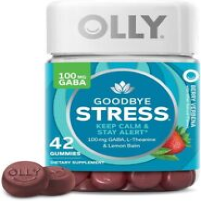 Goodbye Stress Gummy, GABA, L-Theanine, Lemon Balm, Stress Relief Supplement, Be