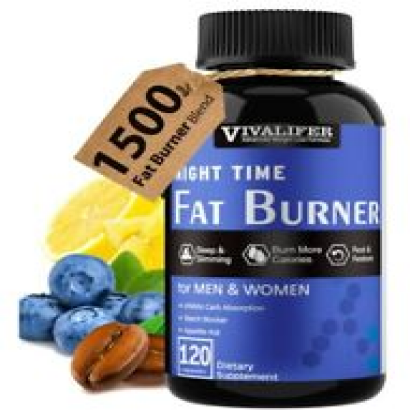 Night Time Fat Burner, Appetite Suppressant and Sleep Aid Supplement, Boost...