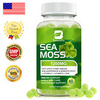 Organic Sea Moss Gummies 1200mg - Irish sea Moss,Bladderwrack,Burdock Root Gummy
