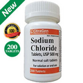 Sodium Chloride Tablets 500mg USP Salt Tablets Electrolytes Hydration Drink 200c