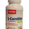 Jarrow Formulas L-Carnitine 500 mg 50 Veggie Capsules Best By 01/2024 Sealed