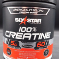 Six Star Elite 100% Creatine Monohydrate Powder 10.58oz 60 Servings, Exp: 09/24