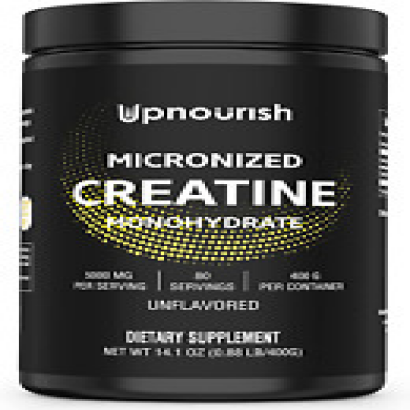 Micronized Creatine Monohydrate Unflavored Powder 400 Creatine Vegan 80Servings