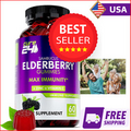 Cure24 Sambucus Elderberry Gummies for Kids & Adults, Black Elderberry Vitamin..