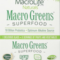 MacroLife Naturals Macro Greens Powder 38 Superfood Probiotic Antioxidant Enzyme & Herbal Supplement Immunity Energy Cleanse - Non-GMO Vegan Gluten-Free Dairy-Free - 12 Packet Servings