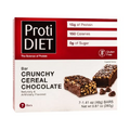 ProtiDiet - High Protein Bars, Low Cholesterol, Low Sodium, Low Sugar, Ideal Protein Compatible, 7 Servings Per Box (Crunchy Chocolate Cereal)