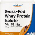 Nutricost Grass-Fed Whey Protein Isolate (Chocolate Peanut Butter, 5LBS) - Non-GMO, Gluten Free