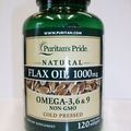 Flaxseed Oil   Natural/Organic   1,000 mg   Omega-3, 6 & 9   120 Softgels