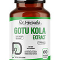 Dr. Herbalist Gotu Kola Extract 550mg 60 Capsules, Fasting Absorbing | Vegan