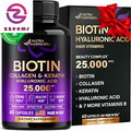 Biotin | Collagen | Keratin | Hyaluronic Acid - Hair Growth Support Pills, 25000