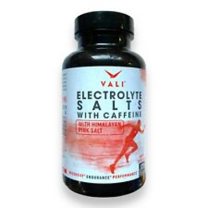 VALI Electrolyte Salts + Caffeine - Hydration Energy Support, Exp 10/2024, NEW