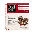 ProtiDiet - High Protein Bars, Low Cholesterol, Low Sodium, Low Sugar, Ideal Protein Compatible, 7 Servings Per Box (Raspberry Dark Chocolate)