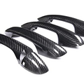 New Carbon Fiber Handle Covers Compatible with Mercedes Benz CLA C118 2019-2022 CLA180 CLA200 CLA250 (Four Door with Touch Auto Lock)