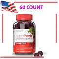 SuperBeets Circulation Gummies Heart-Healthy Energy, Pomegranate Berry, 60 Count