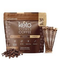 Keto Vitals Instant Keto Coffee Powder Unsweetened Instant Coffee Packets 30 CT