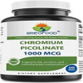 Brieofood Chromium Picolinate 1000 mcg Pills-240 Tablets - 240 Servings -Non-GMO