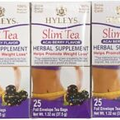 Hyleys Slim Tea Acai Berry Flavor Weight Loss 25 Tea Bags Expiration 02/2026