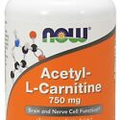 NOW Foods Acetyl-L Carnitine, 750 mg, 90 Tablets