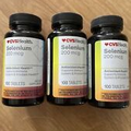 3 CVS Health Selenium 200mcg Antioxidant Health Supports Immune 100 Tablets Ea
