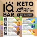 Brain and Body Keto Protein Bars - 7 Sampler Keto Bars Pack - Energy Bars - Low